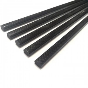 Ikhwalithi ephezulu ye-Telecsopic 3K Carbon Fiber Solid Rod